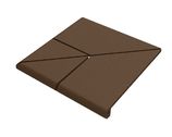 Ступень угловая СОСТАВНАЯ Флорентийская коллекция Natural цвет: Коричневый